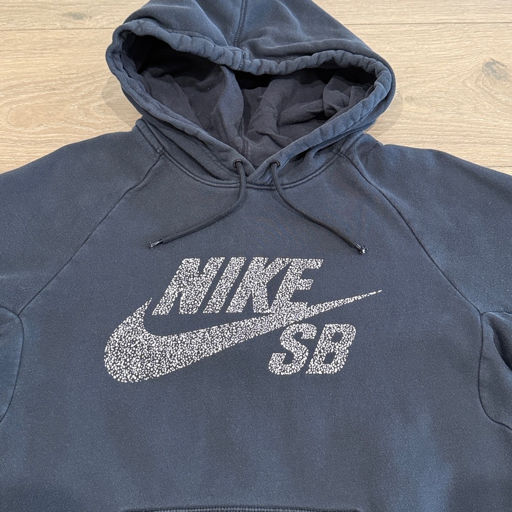 NIKE SB Black Cotton Fleece Pullover‎ Active Long Sleeve Hoodie Size Small - Picture 5 of 10